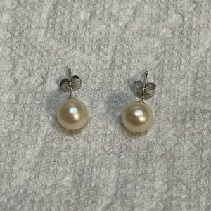 Sterling Silver Freshwater Pearl Earrings